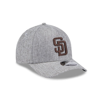 San Diego Padres Cotton Weave Gray 9FORTY M-Crown A-Frame Snapback Hat