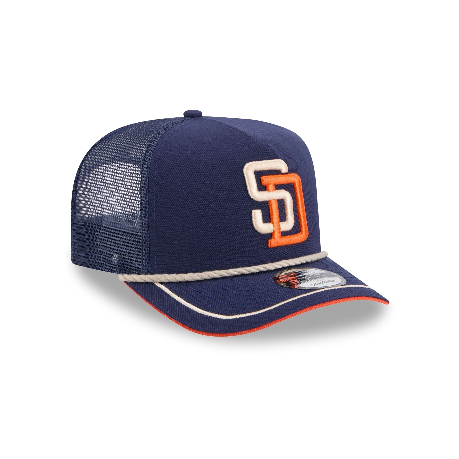 San Diego Padres Vintage Team Rope 9FIFTY A-Frame Trucker