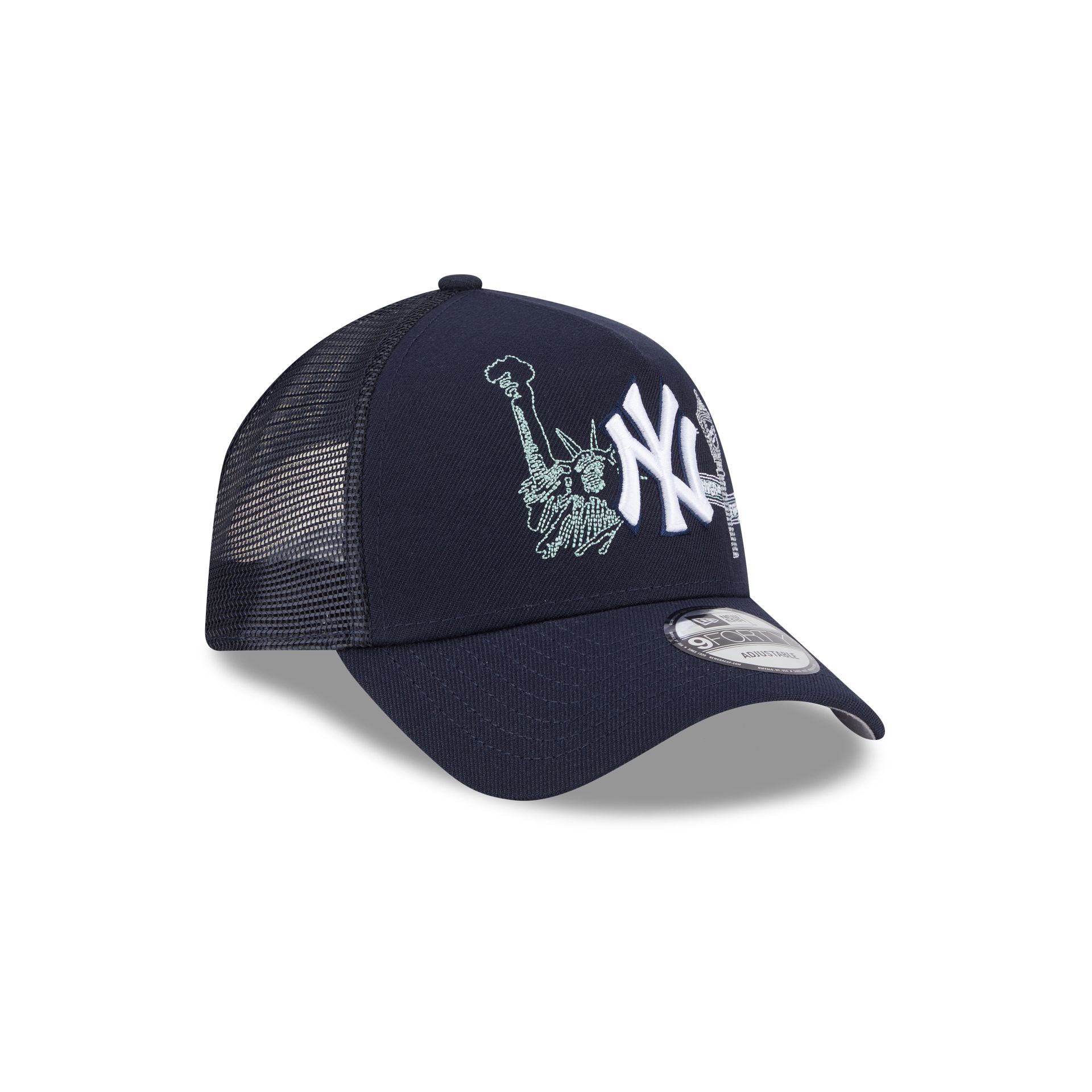 New York Yankees State Stitch 9FORTY A-Frame Trucker Hat
