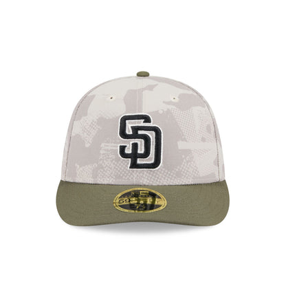 San Diego Padres Armed Forces Day 2025 Low Profile 59FIFTY Fitted Hat