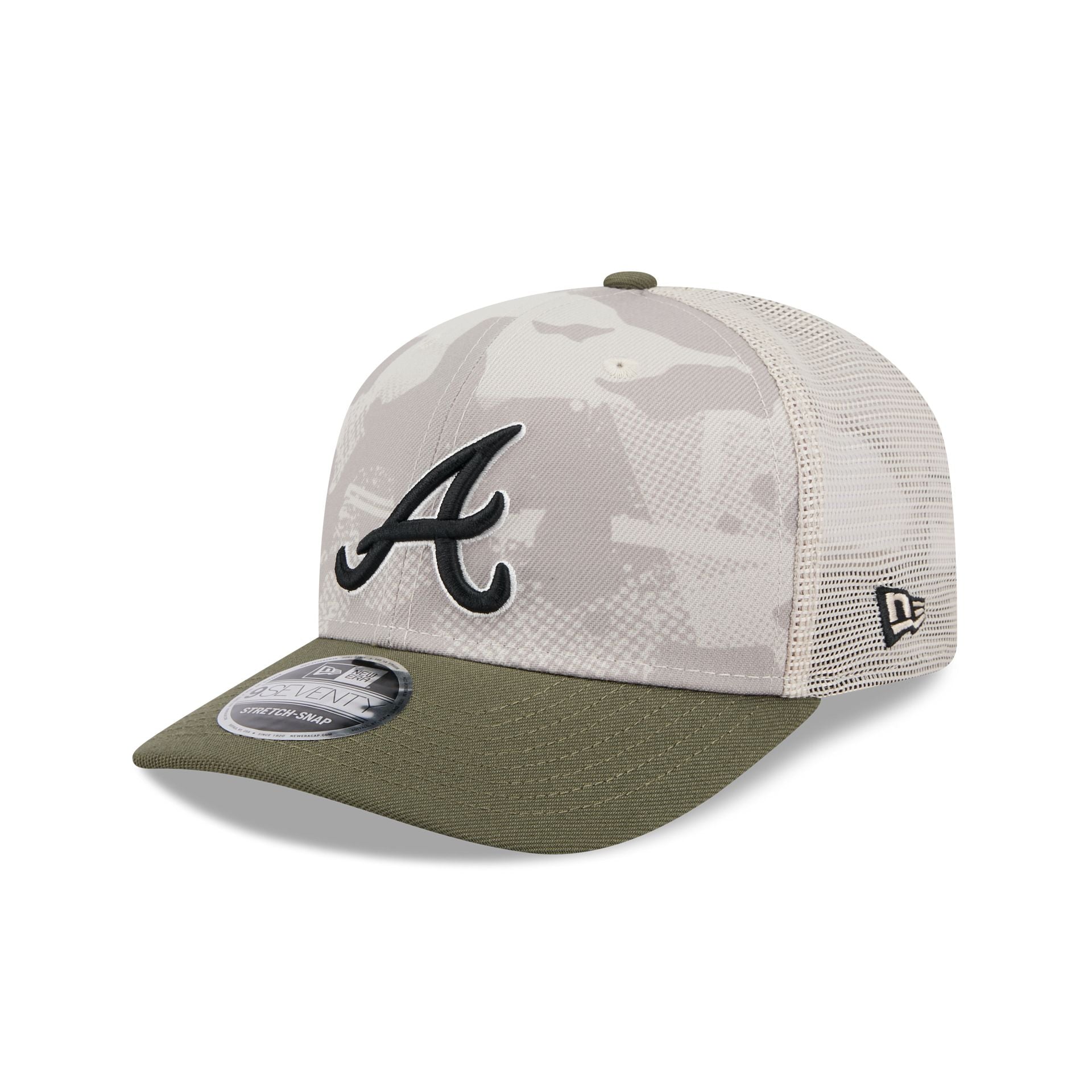 Atlanta Braves Armed Forces Day 2025 9SEVENTY Trucker Hat