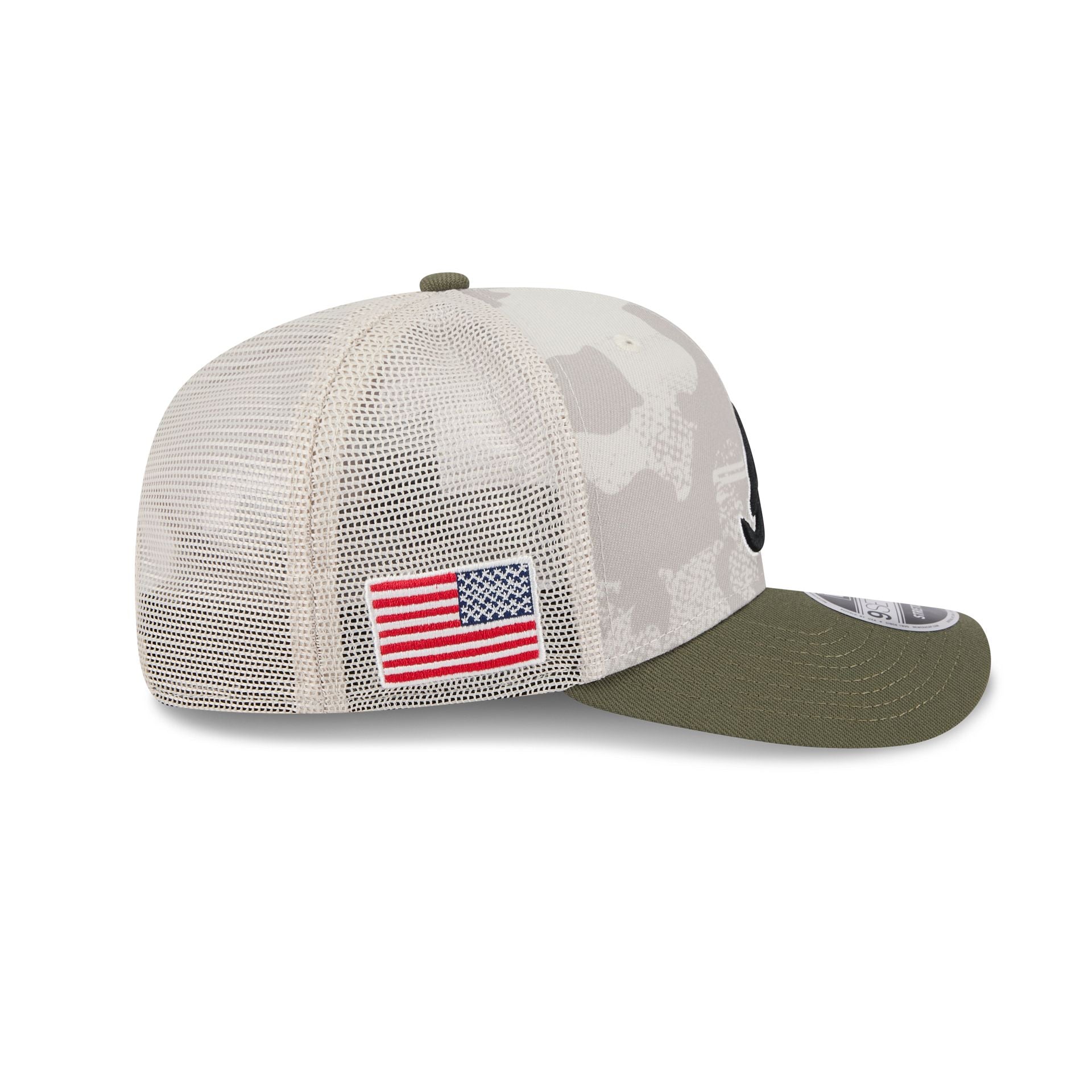 Atlanta Braves Armed Forces Day 2025 9SEVENTY Trucker Hat