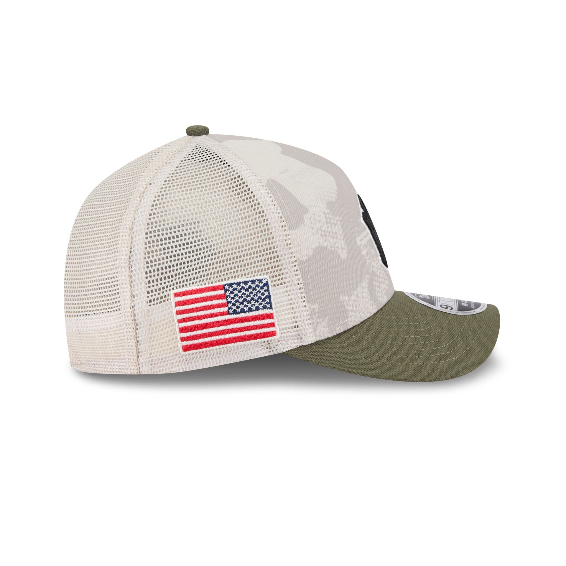 New York Yankees Armed Forces Day 2025 9FORTY M-Crown A-Frame Trucker Hat