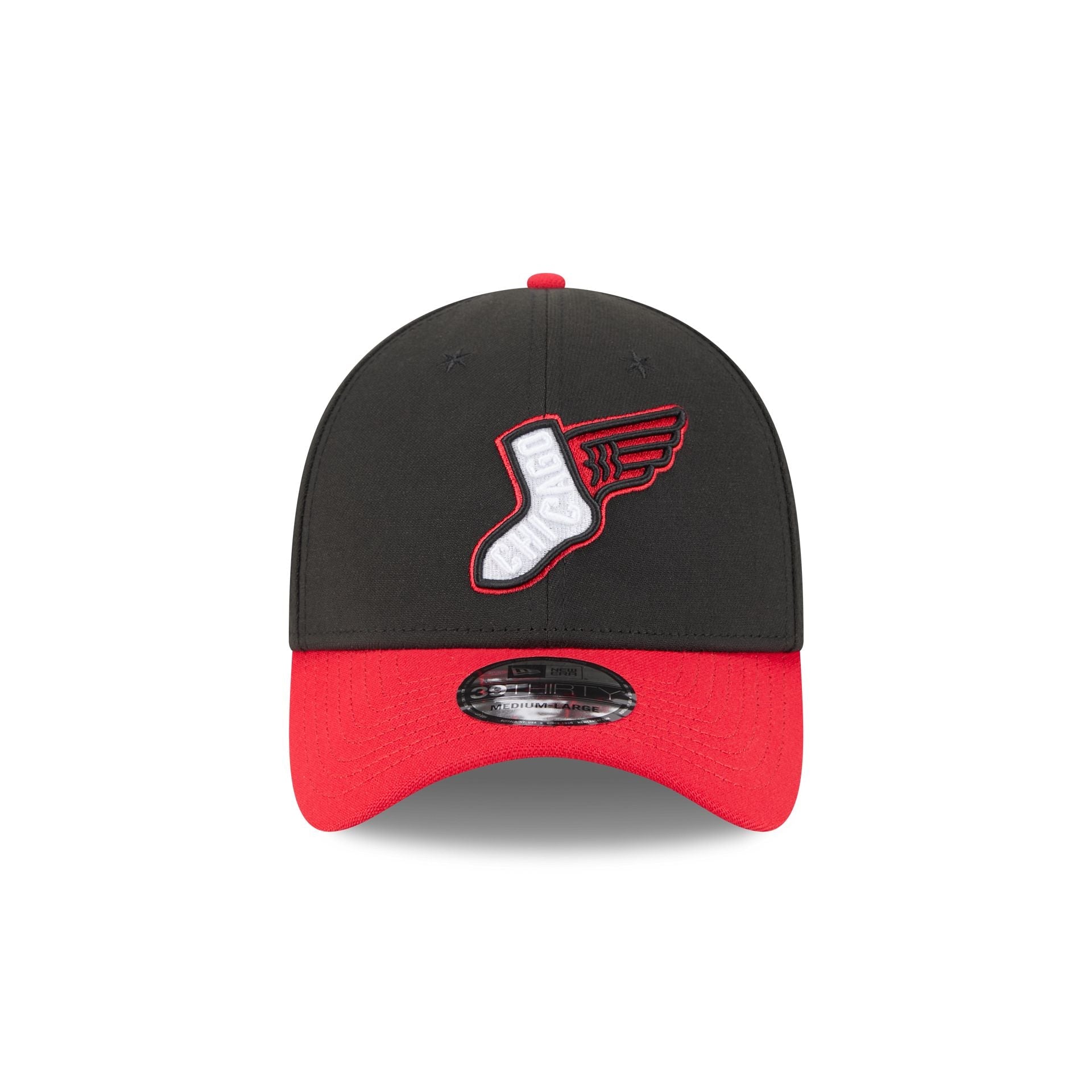 Chicago White Sox City Connect Black 39THIRTY Stretch Fit Hat