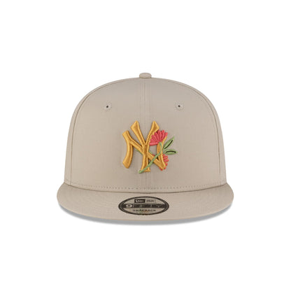 New York Yankees Floral Ivory 9FIFTY Snapback Hat