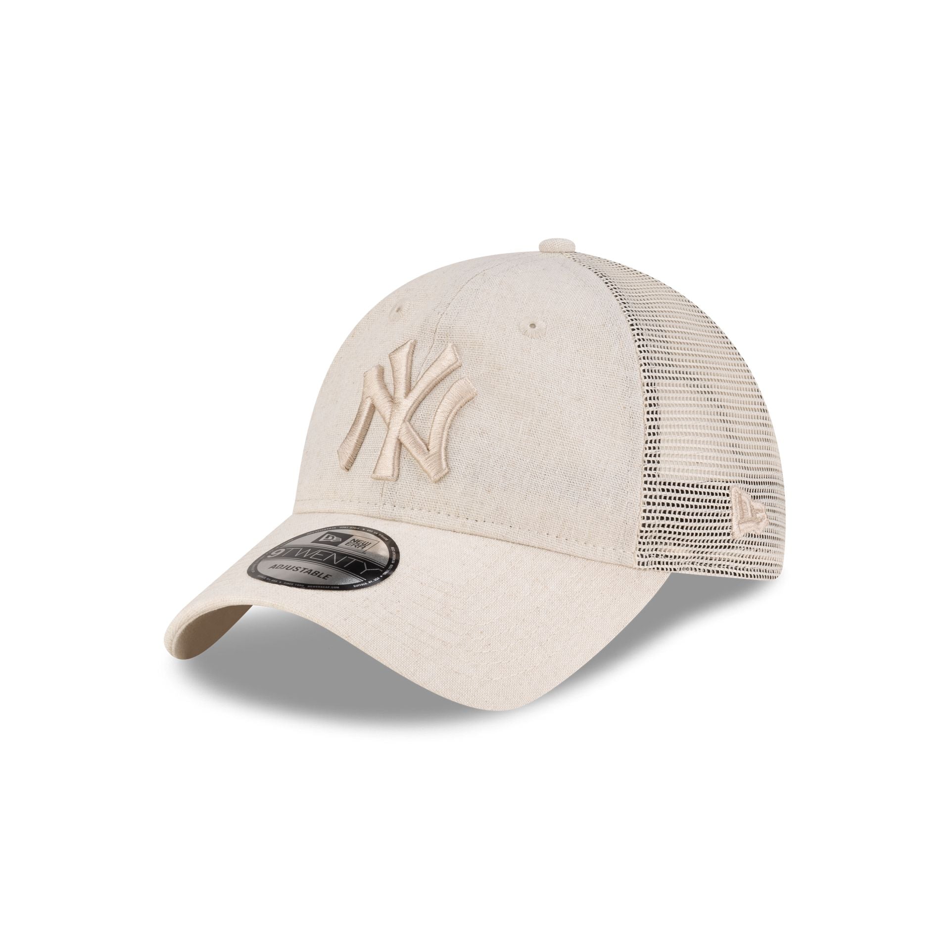 New York Yankees Linen Cream 9TWENTY Trucker Hat