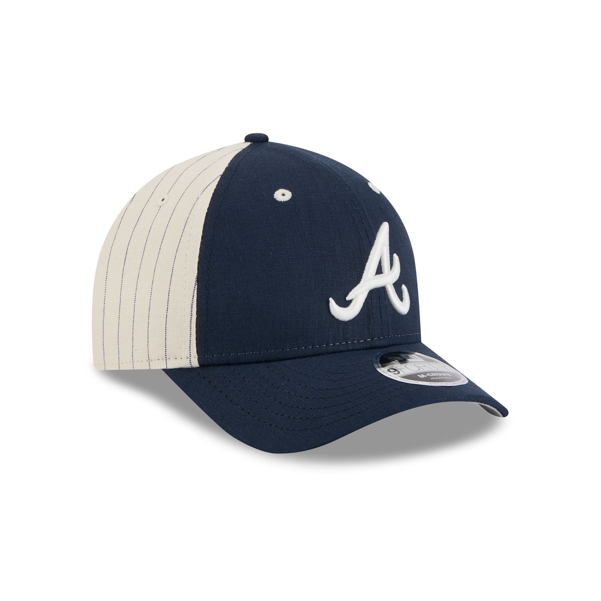 Atlanta Braves Linen 9FORTY M-Crown Snapback Hat
