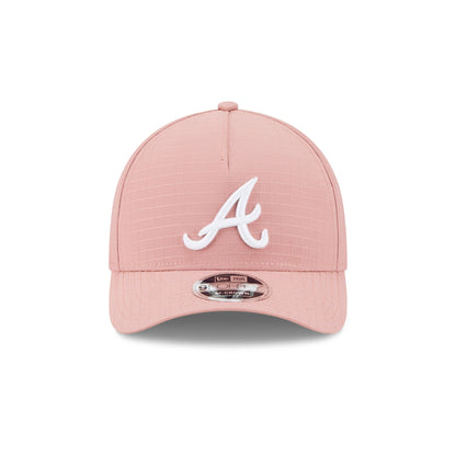 Atlanta Braves Pink Ripstop 9FORTY M-Crown A-Frame Snapback Hat