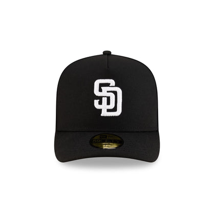 San Diego Padres Black Script Safety Pin 59FIFTY A-Frame Fitted Hat