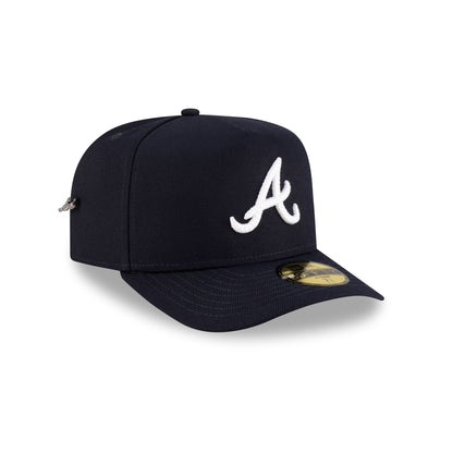 Atlanta Braves Script Safety Pin 59FIFTY A-Frame Fitted Hat