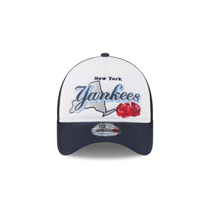New York Yankees State Flower 9FORTY A-Frame Trucker Hat