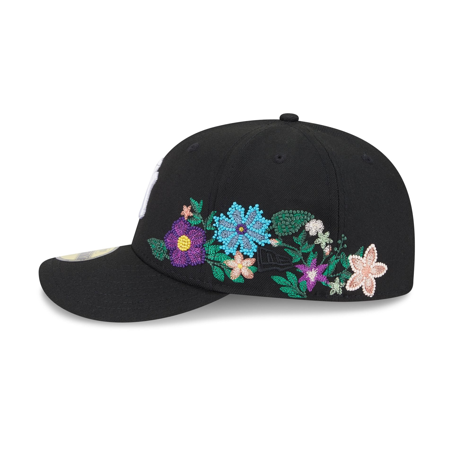 New York Yankees Tonal Florals Black 59FIFTY Fitted Hat