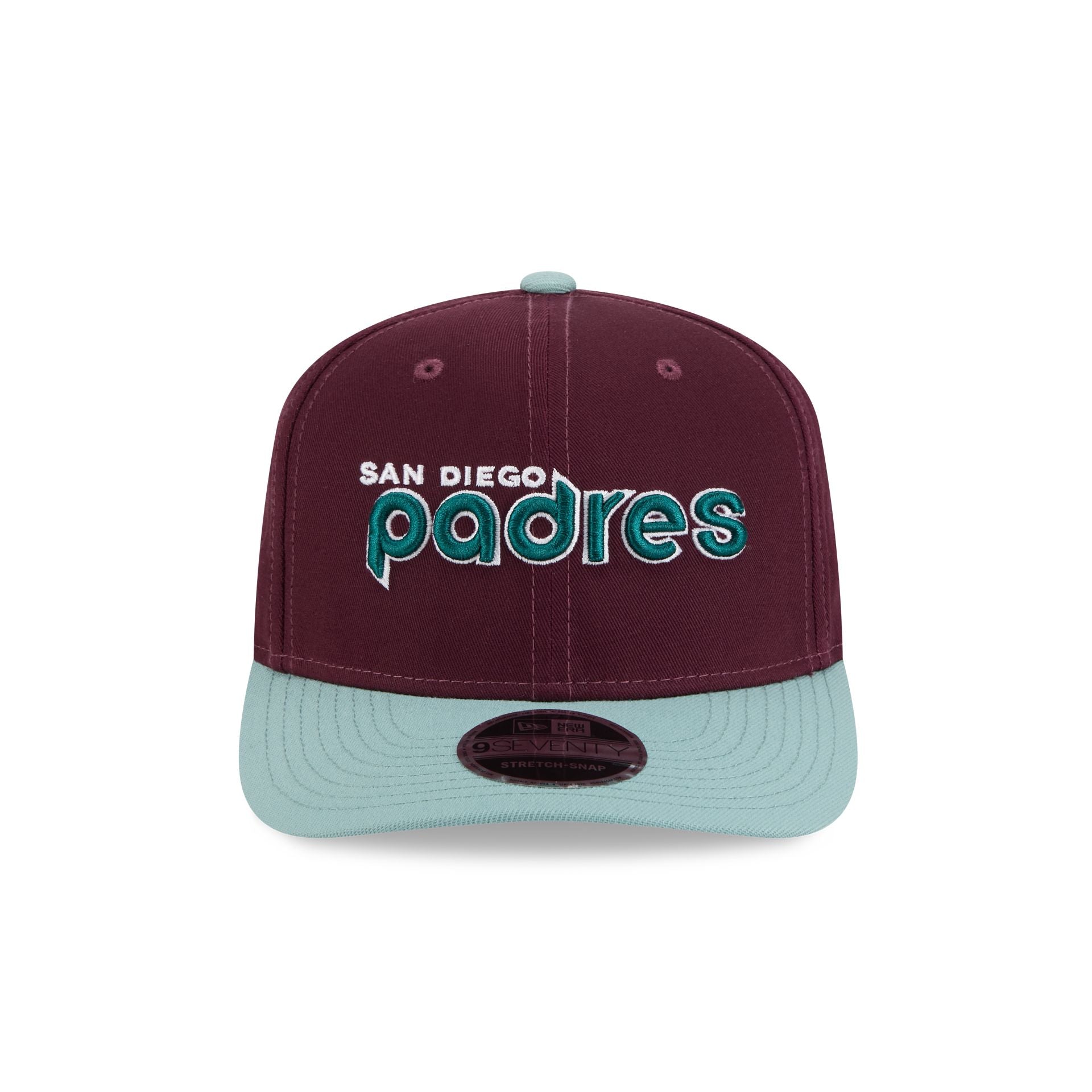 San Diego Padres Maroon 9SEVENTY Stretch-Snap Hat
