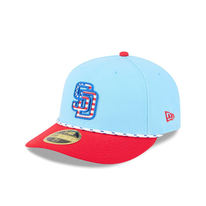 San Diego Padres Independence Day 2025 Low Profile 59FIFTY Fitted Hat