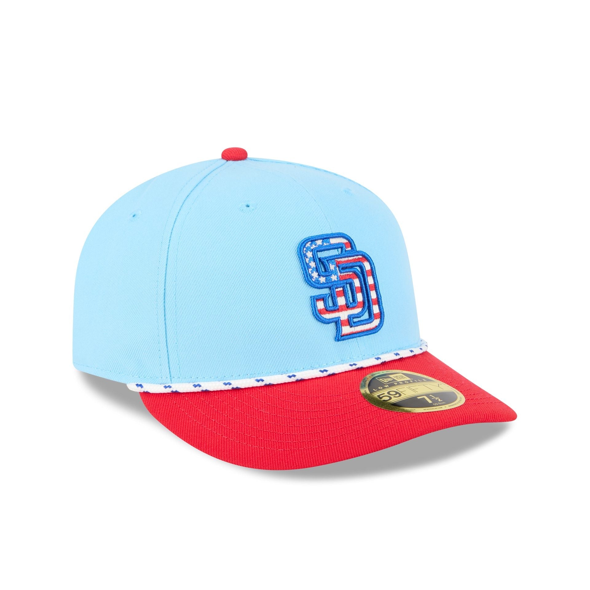 San Diego Padres Independence Day 2025 Low Profile 59FIFTY Fitted Hat