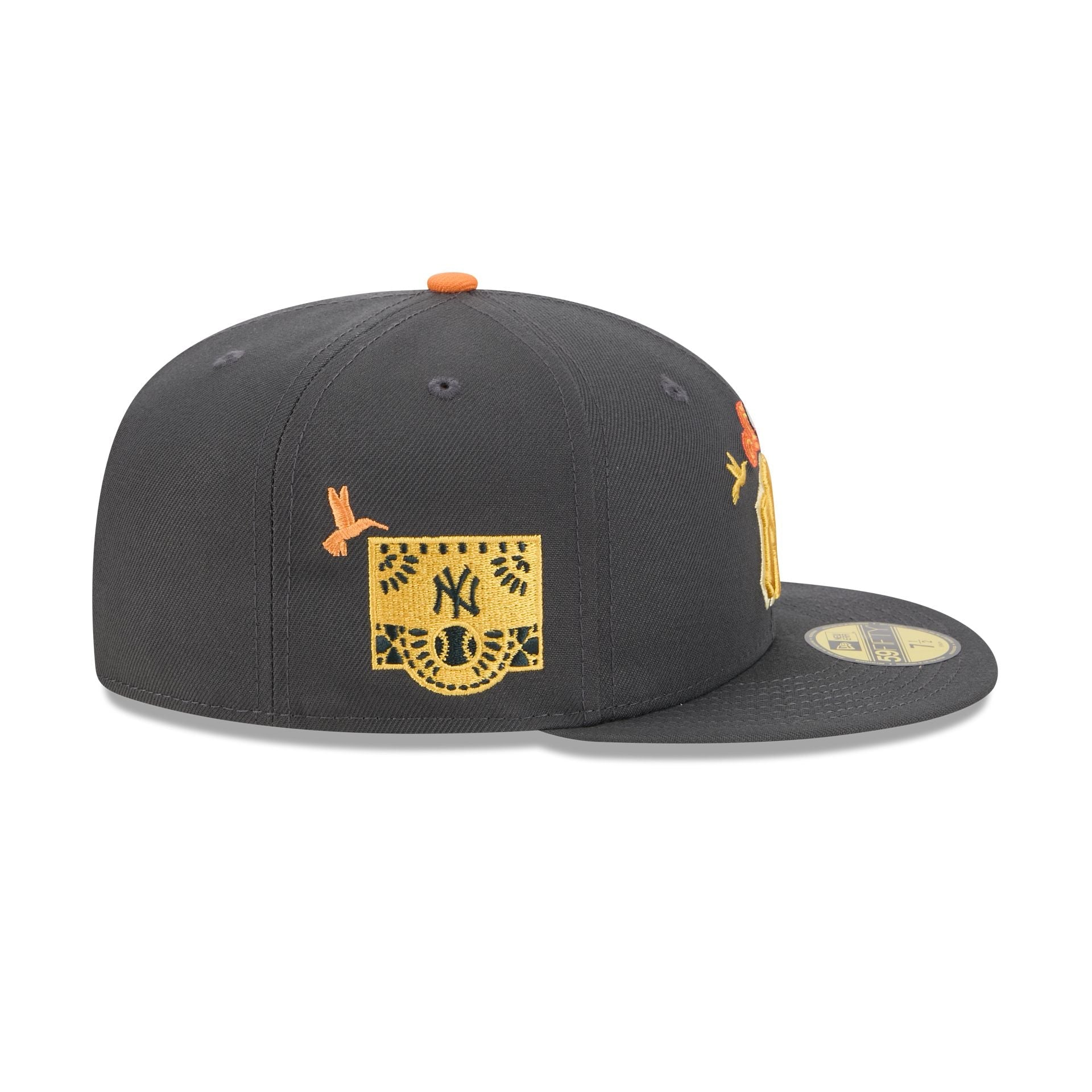 New York Yankees Day of the Dead Graphite 59FIFTY Fitted Hat