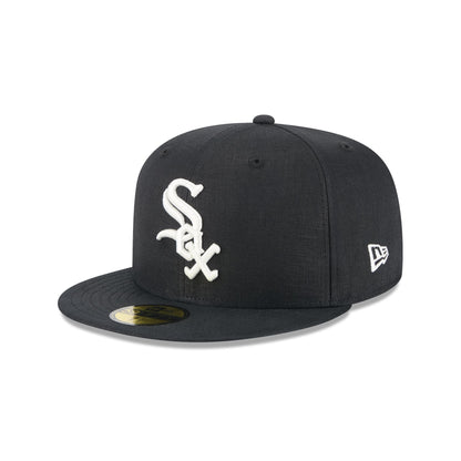Team Linen Chicago White Sox 59FIFTY Fitted Hat