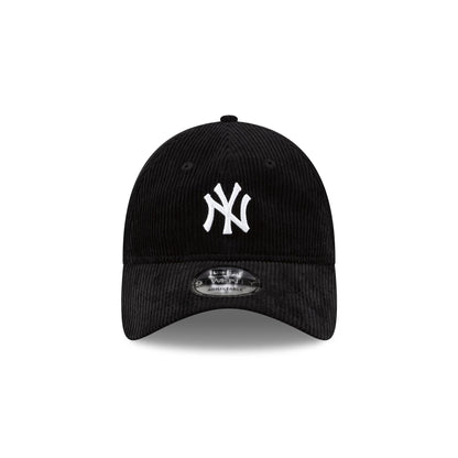 New York Yankees Cord Black 9TWENTY Adjustable Hat