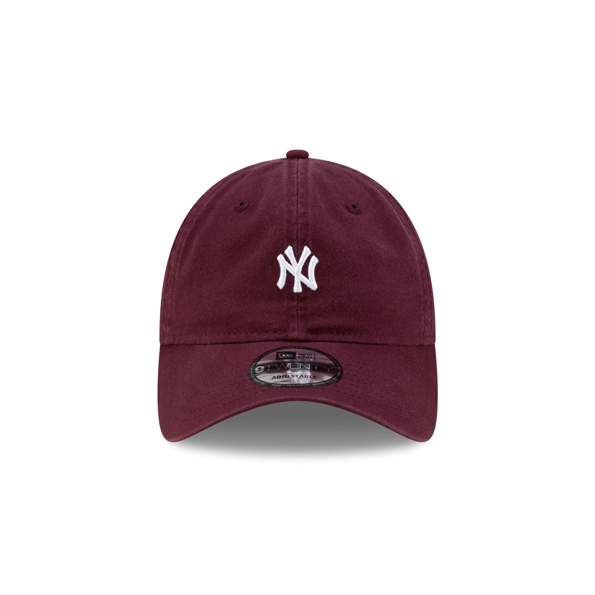 New York Yankees Mini Logo Dark Red 9TWENTY Adjustable Hat