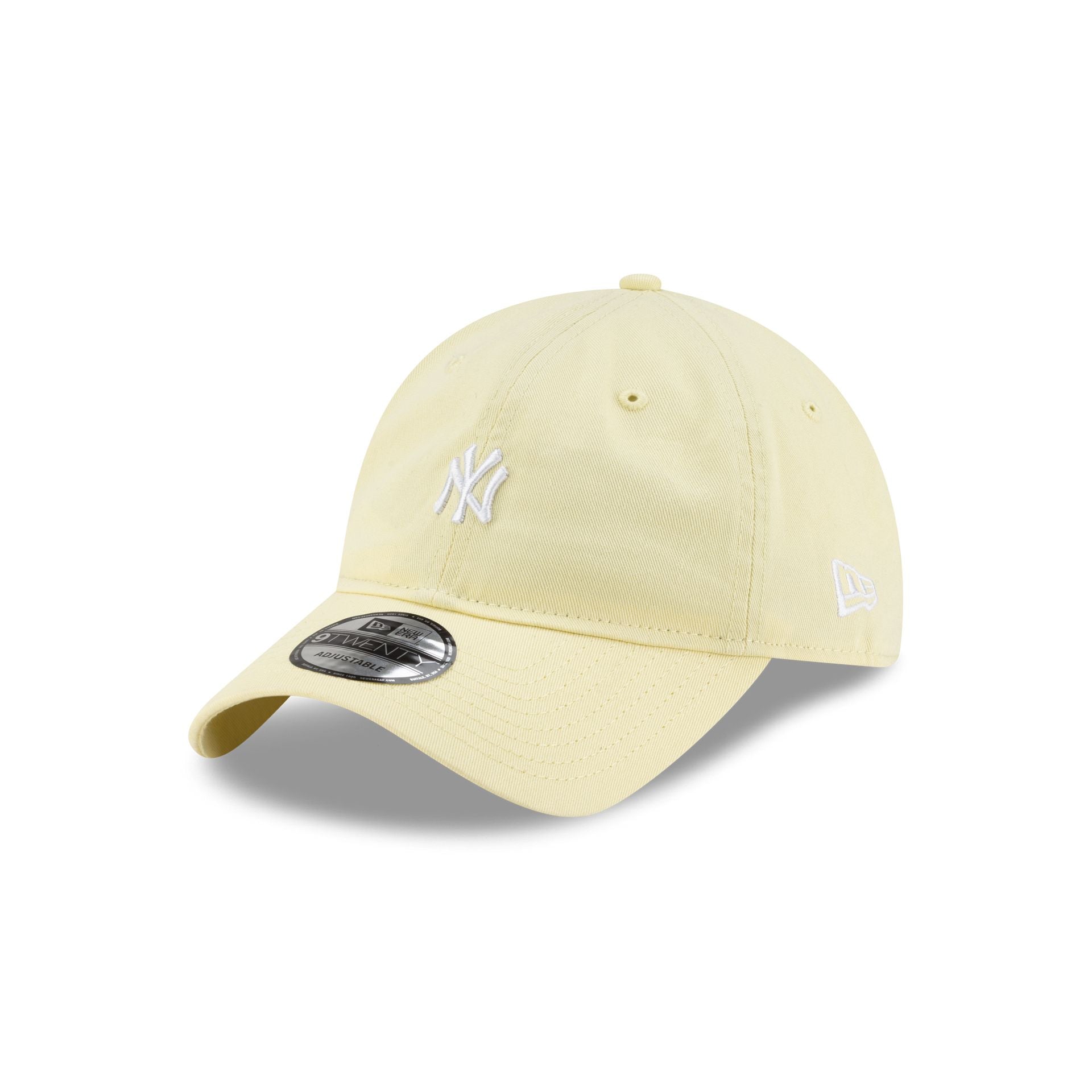 New York Yankees Mini Logo Pastel Yellow 9TWENTY Adjustable Hat