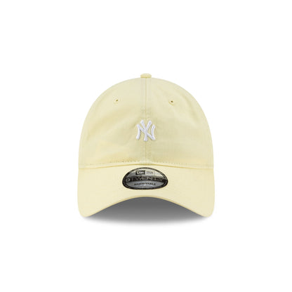 New York Yankees Mini Logo Pastel Yellow 9TWENTY Adjustable Hat