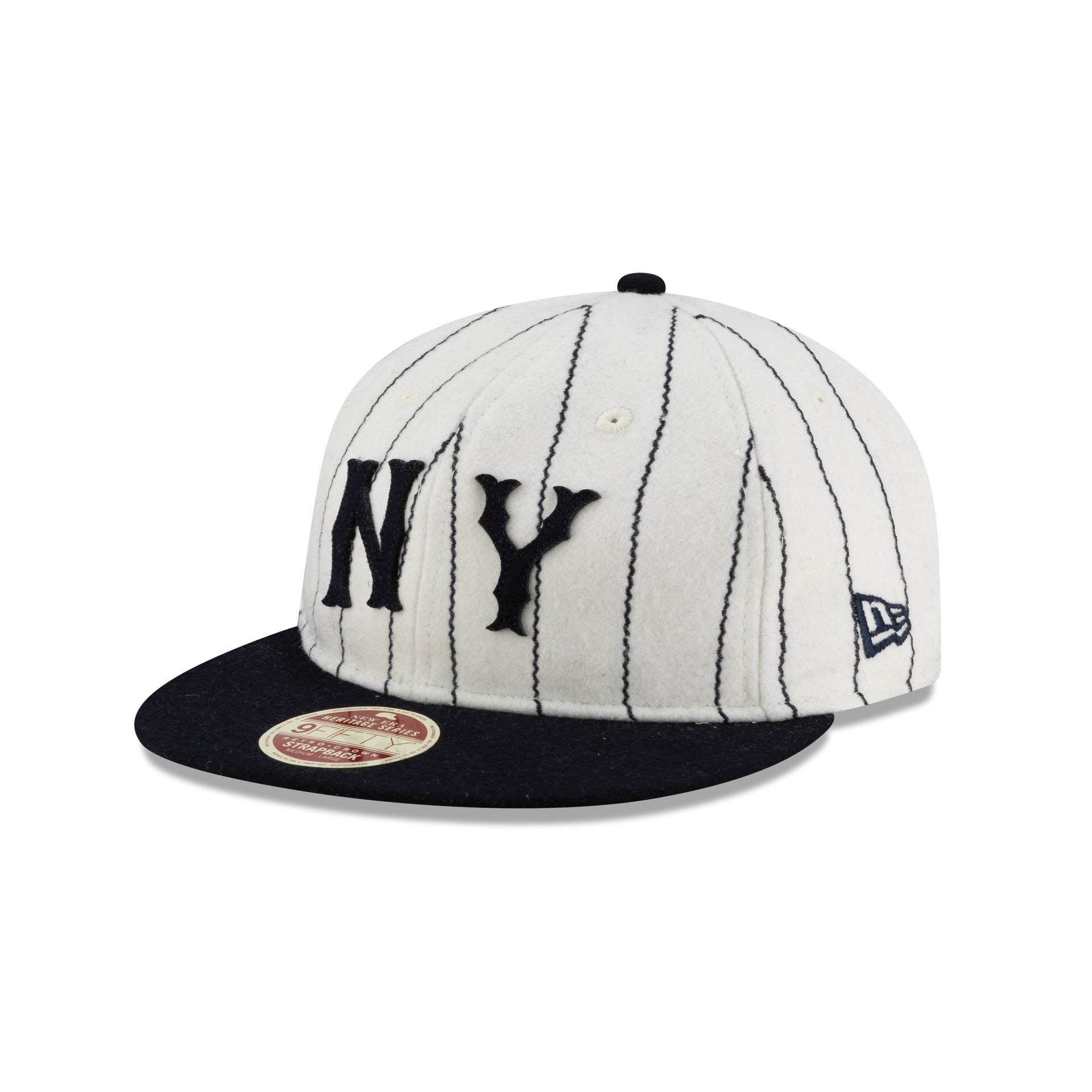 New York Yankees Heritage Pinstripe Retro Crown 9FIFTY Strapback Hat