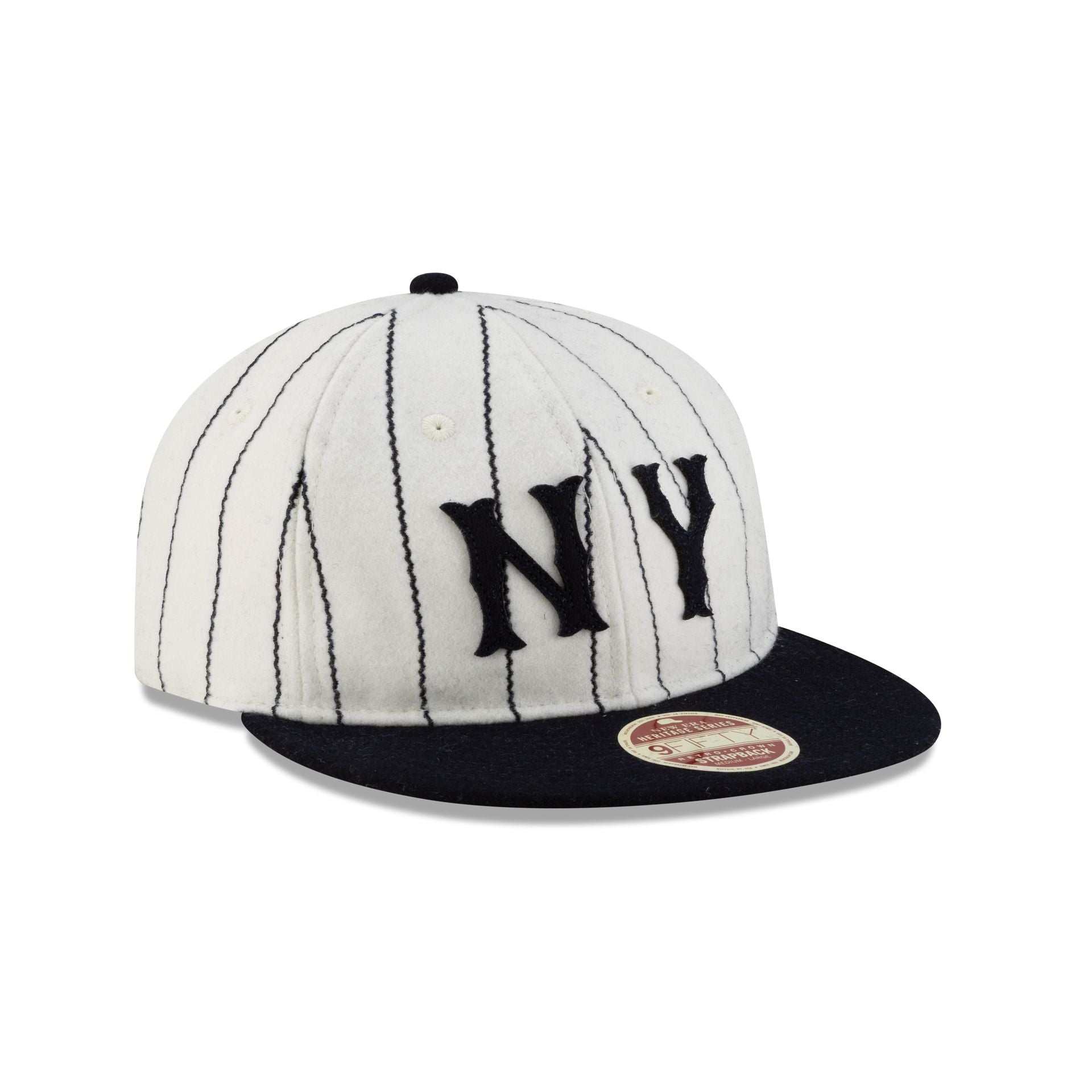 New York Yankees Heritage Pinstripe Retro Crown 9FIFTY Strapback Hat