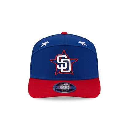 San Diego Padres 2025 All-Star Game Workout Split Panel 9SEVENTY Stretch-Snap Hat