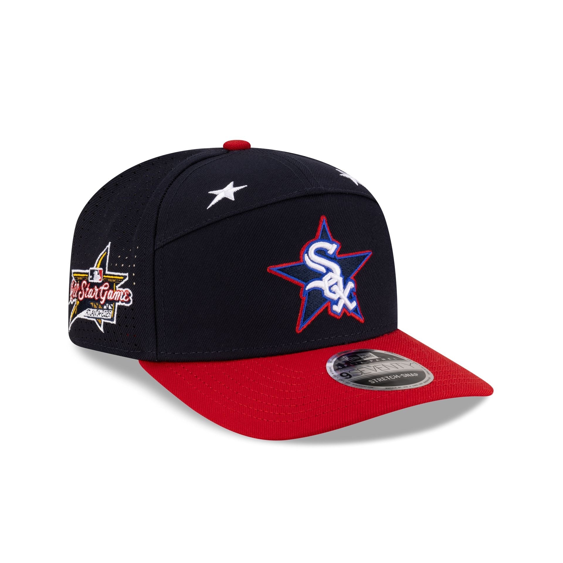 Chicago White Sox 2025 All-Star Game Workout Split Panel 9SEVENTY Stretch-Snap Hat
