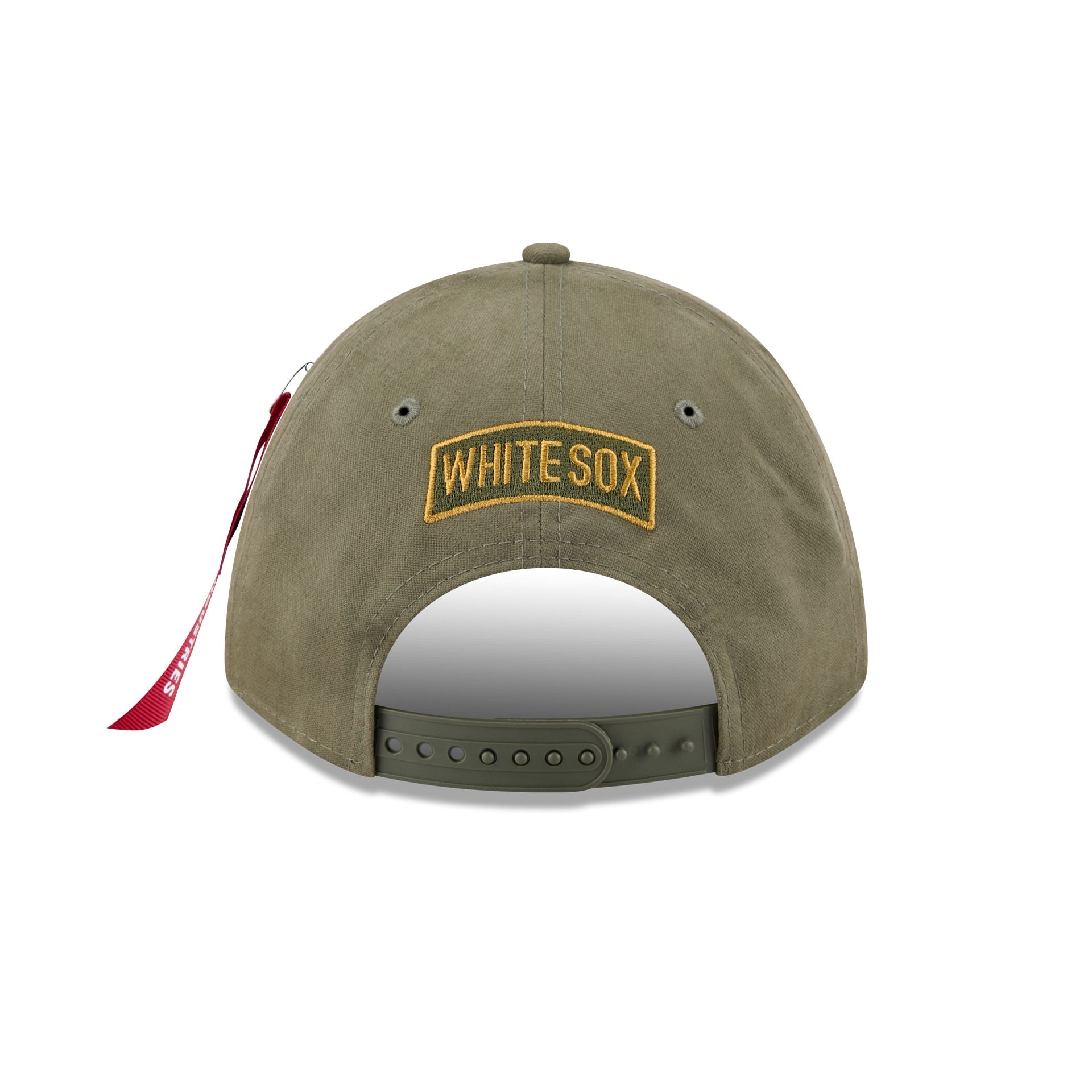 Alpha Industries x Chicago White Sox Olive Green 9FORTY M-Crown A-Frame Snapback Hat