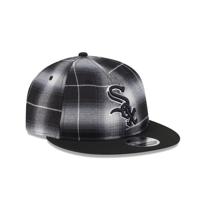 Chicago White Sox Black and White Plaid Retro Crown 9FIFTY Snapback Hat