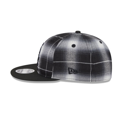 Chicago White Sox Black and White Plaid Retro Crown 9FIFTY Snapback Hat