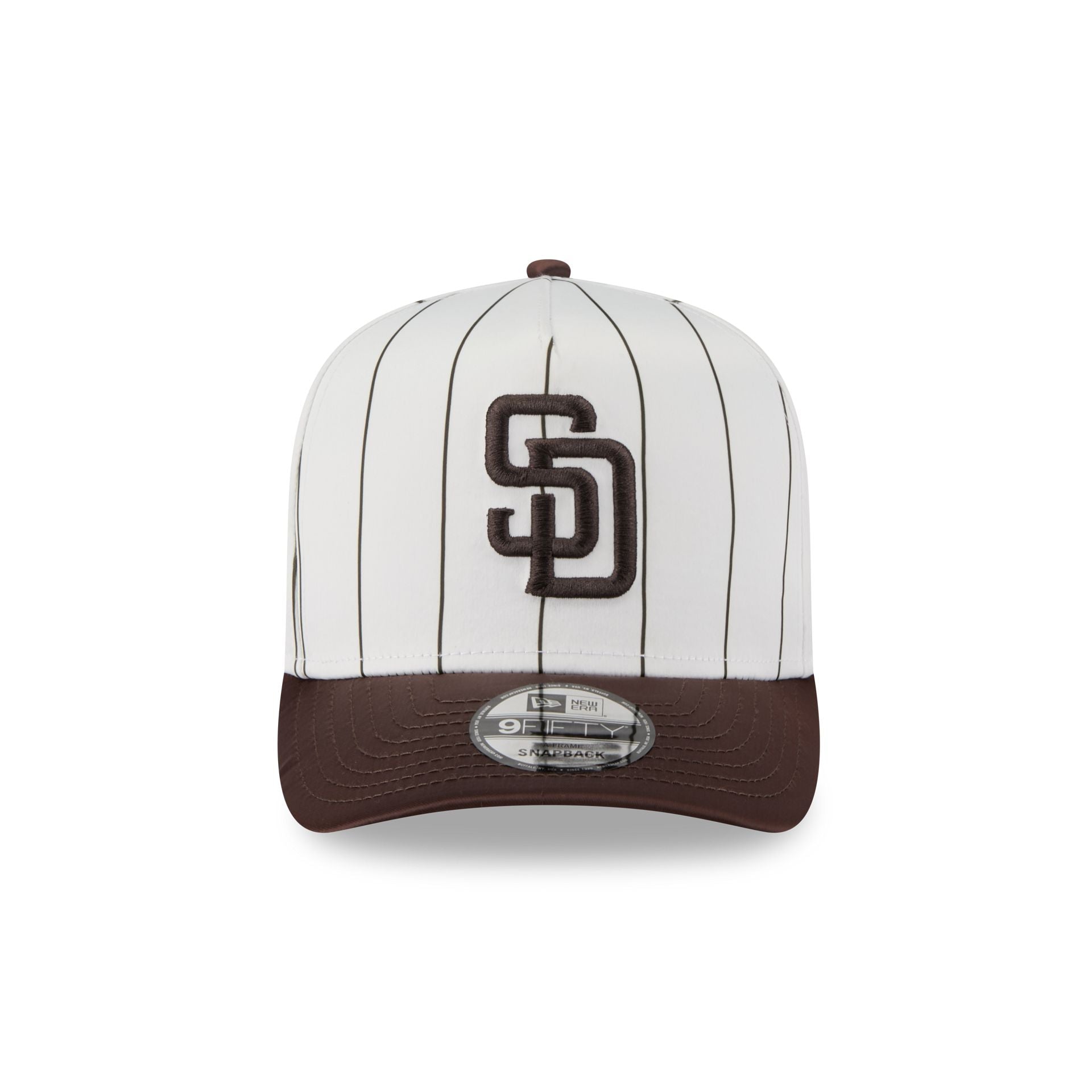 San Diego Padres Satin Pinstripe 9FIFTY A-Frame Snapback Hat