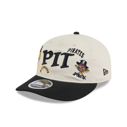 Pittsburgh Pirates Scattered Patches Retro Crown 9FIFTY Snapback Hat