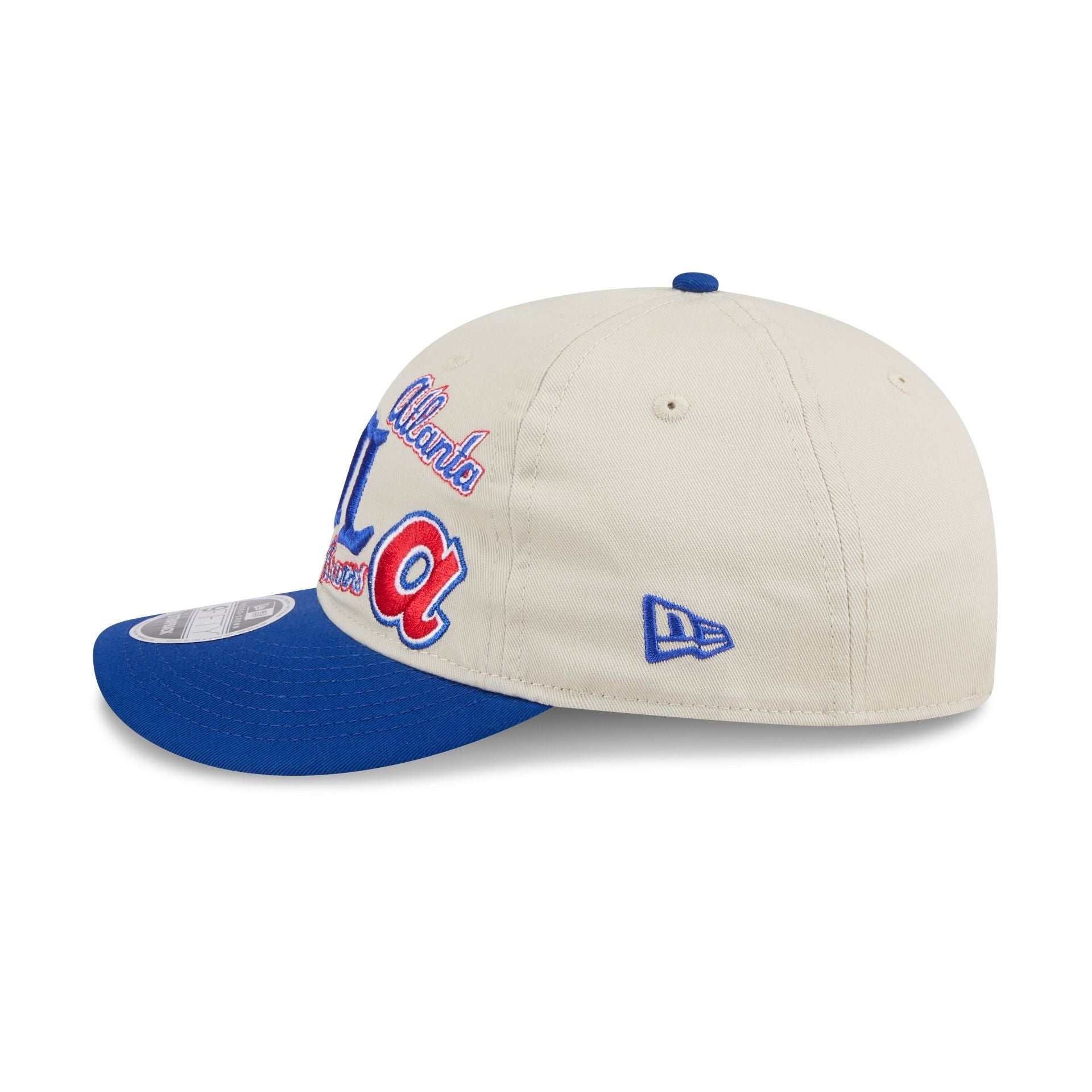 Atlanta Braves Scattered Patches Retro Crown 9FIFTY Snapback Hat