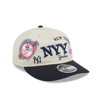 New York Yankees Scattered Patches Retro Crown 9FIFTY Snapback Hat