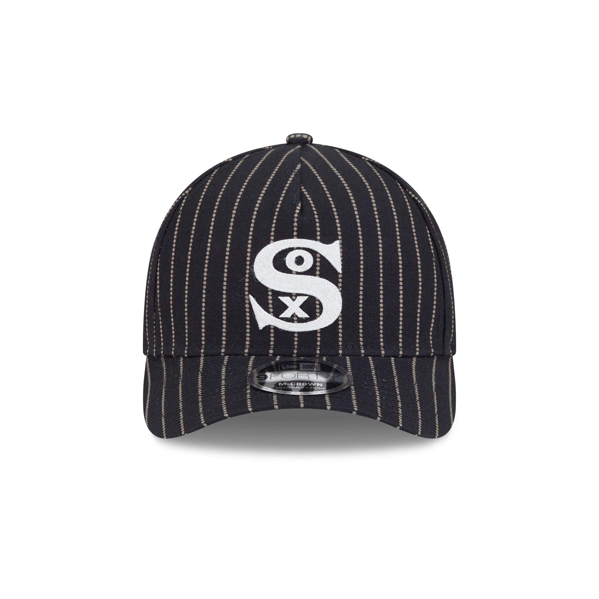 Chicago White Sox Dotted Pinstripe 9FORTY M-Crown A-Frame Adjustable Hat