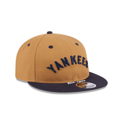 New York Yankees Wheat Retro Crown 9FIFTY Snapback Hat