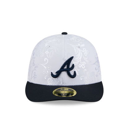 Atlanta Braves Floral Shine Low Profile 59FIFTY Fitted Hat