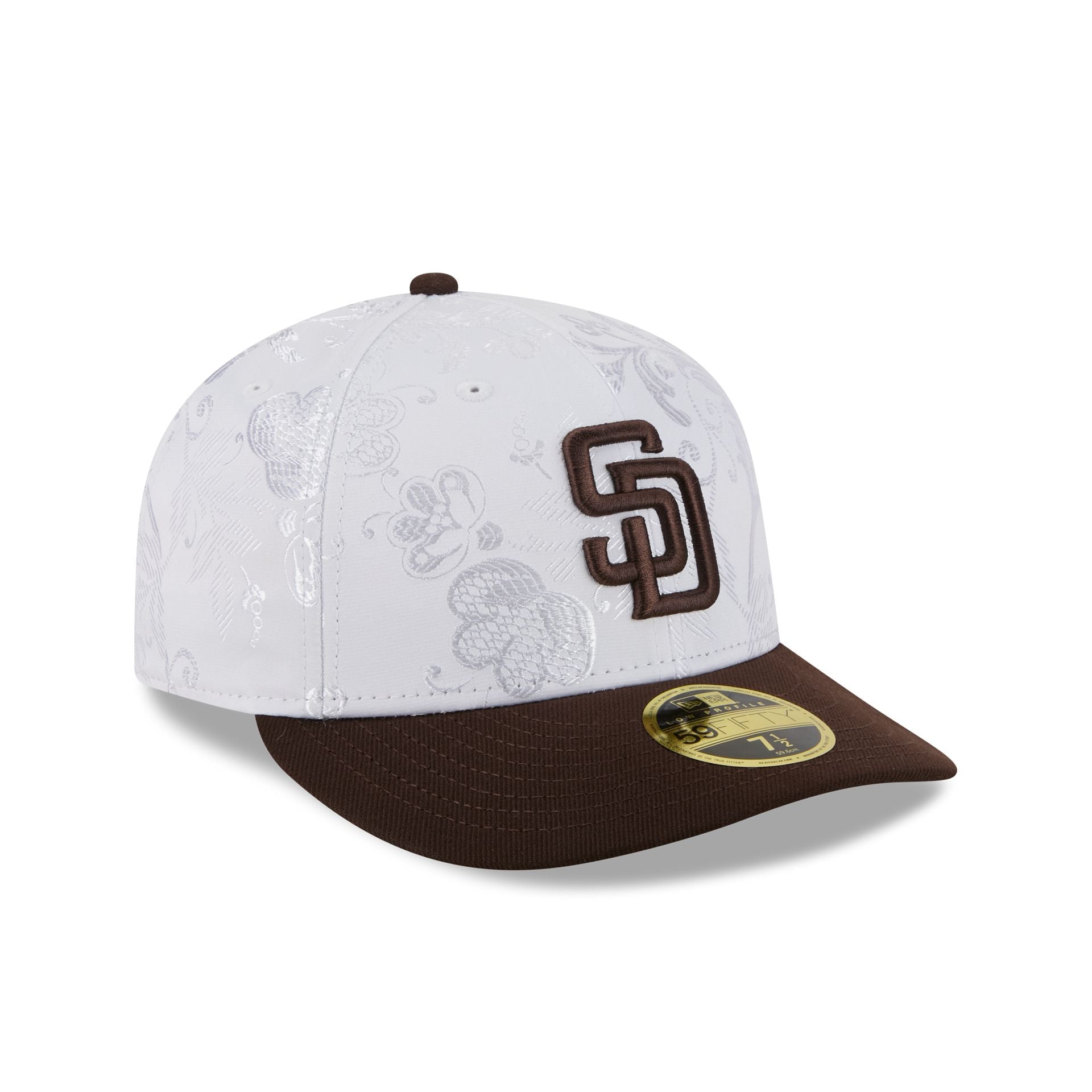San Diego Padres Floral Shine Low Profile 59FIFTY Fitted Hat