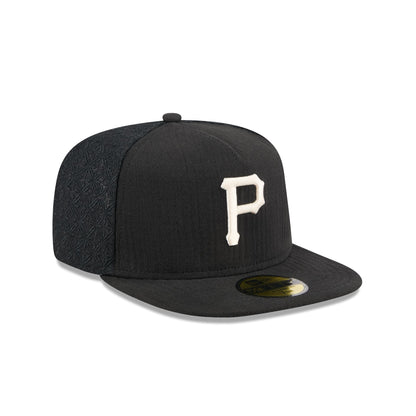 Pittsburgh Pirates Black Mesh 59FIFTY A-Frame Fitted Hat