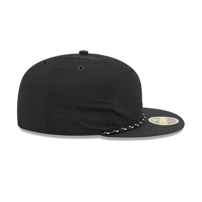 Pittsburgh Pirates Black Poly Rope Split Panel 59FIFTY Fitted Hat