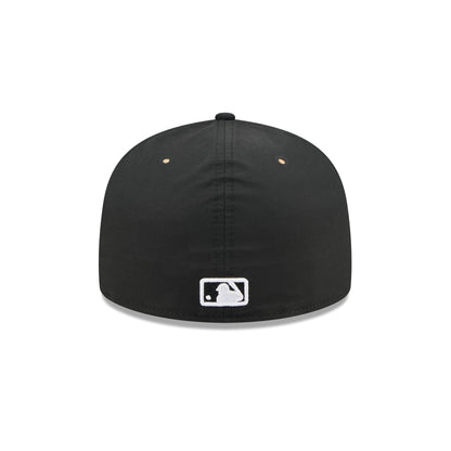 Chicago White Sox Black Poly Rope Split Panel 59FIFTY Fitted Hat