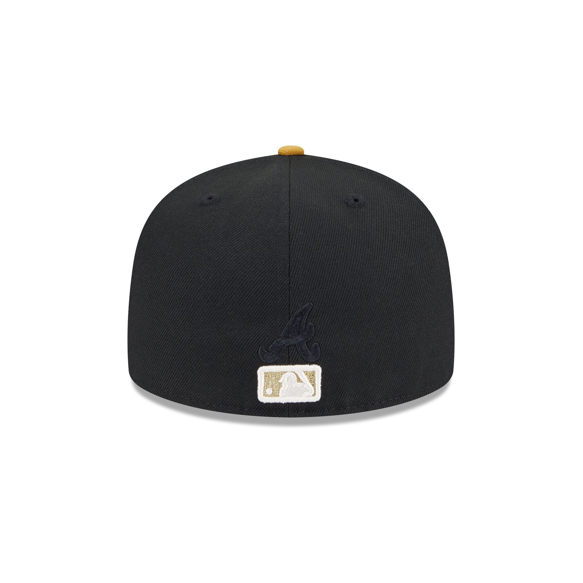 Atlanta Braves Metallic Gold Logo 59FIFTY Fitted Hat