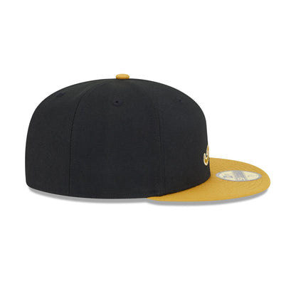 Atlanta Braves Metallic Gold Logo 59FIFTY Fitted Hat