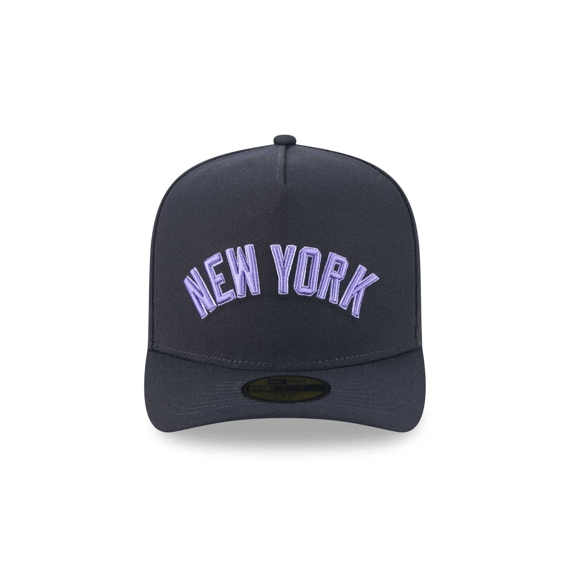 New York Yankees Navy Lavender 59FIFTY A-Frame Fitted Hat