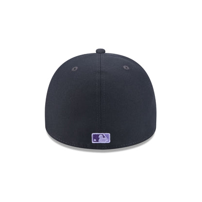 New York Yankees Navy Lavender 59FIFTY A-Frame Fitted Hat