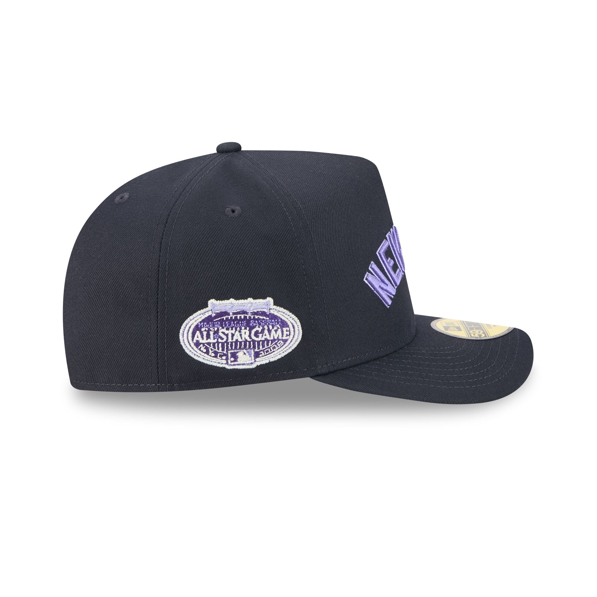 New York Yankees Navy Lavender 59FIFTY A-Frame Fitted Hat