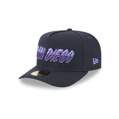 San Diego Padres Navy Lavender 59FIFTY A-Frame Fitted Hat