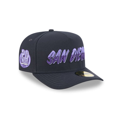 San Diego Padres Navy Lavender 59FIFTY A-Frame Fitted Hat